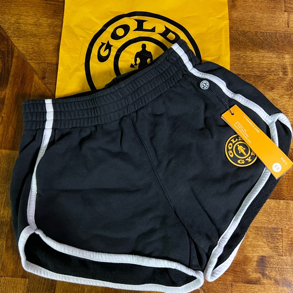 YoungLA Black Athletic Shorts with White Trim NWT